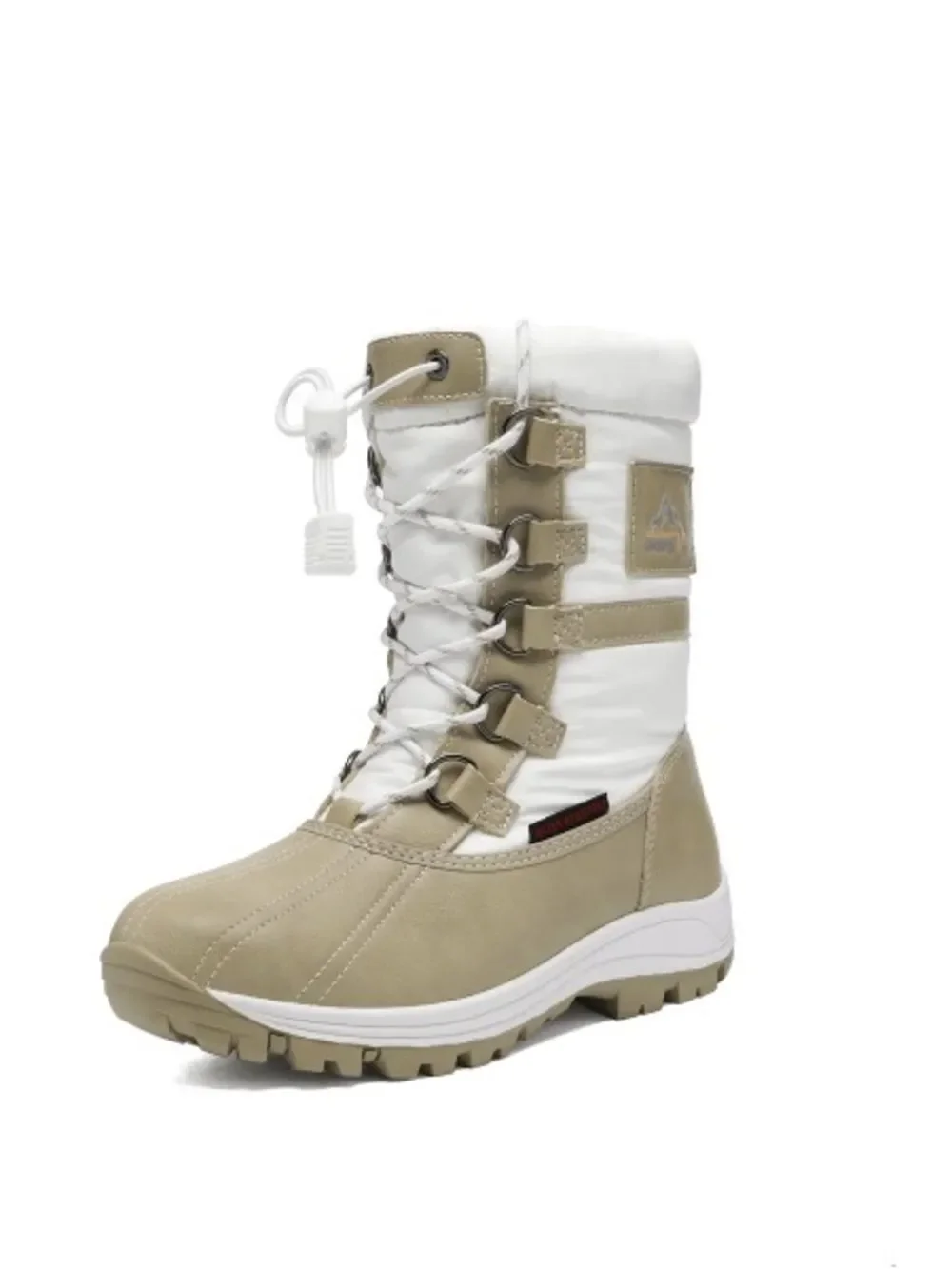 Norti 8 3M  Trinsulate Tan and White Lace-Up Insulated Winter Boot Size 8